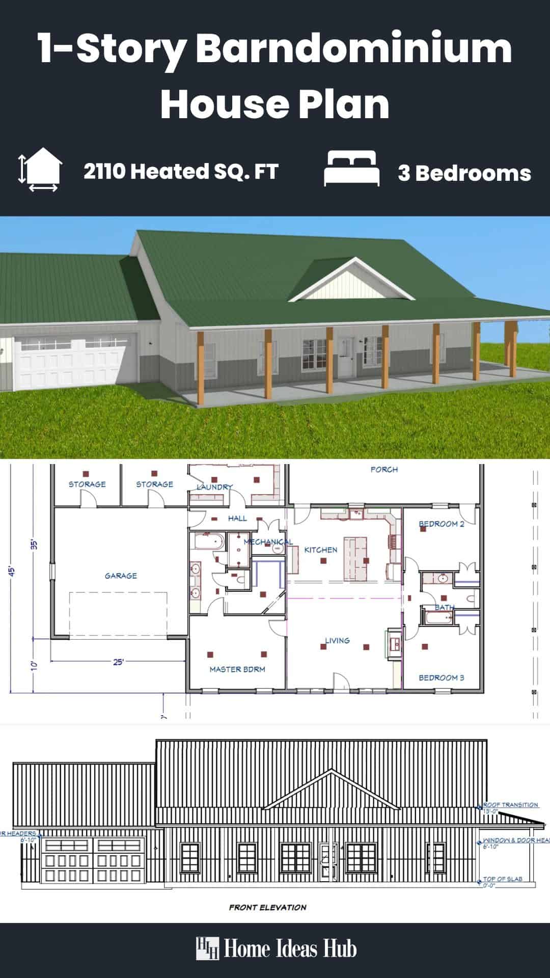 Spacious 3-Bedroom Ranch with Wraparound Porch and Extended Garage
