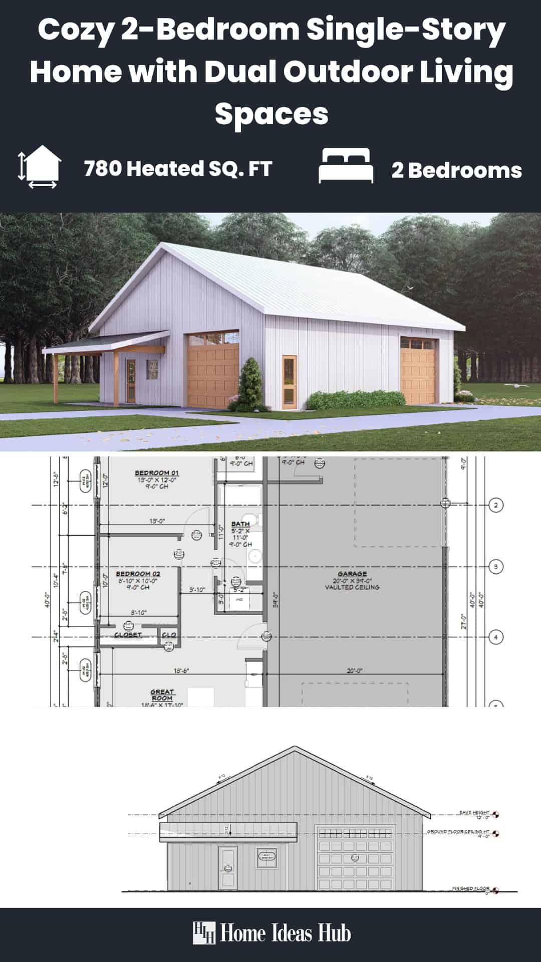 Cozy 2-Bedroom Single-Story Home with Dual Outdoor Living Spaces