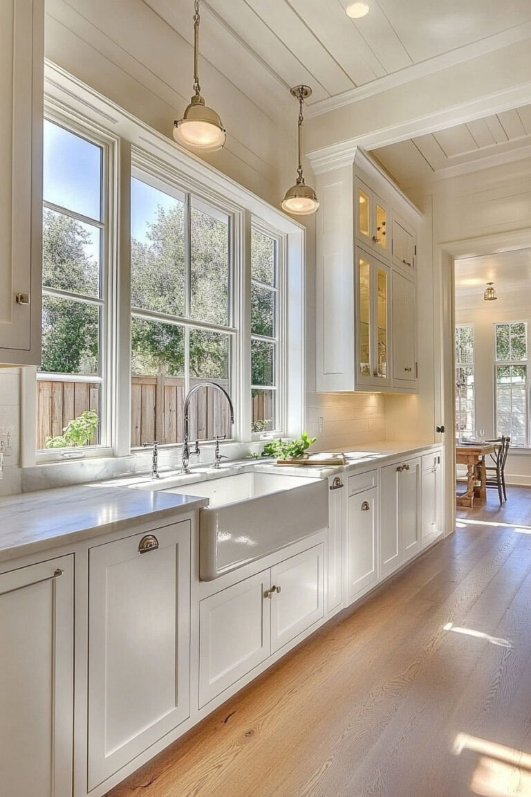 36 Stunning Farmhouse Kitchen Lighting Ideas (That Look Like a Million)